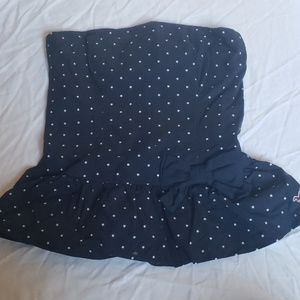 Hollister Blue and White Tube Top